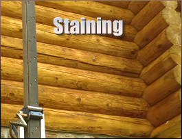  Martin County, North Carolina Log Home Staining